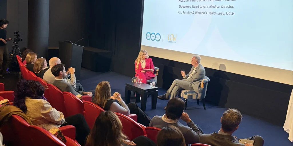 Amy Hart and Stuart Lavery of Aria Fertility discussing AI and the future of fertility care